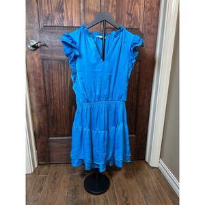 Steve Madden Ruffle Sleeve Tiered Mini Dress Size Small